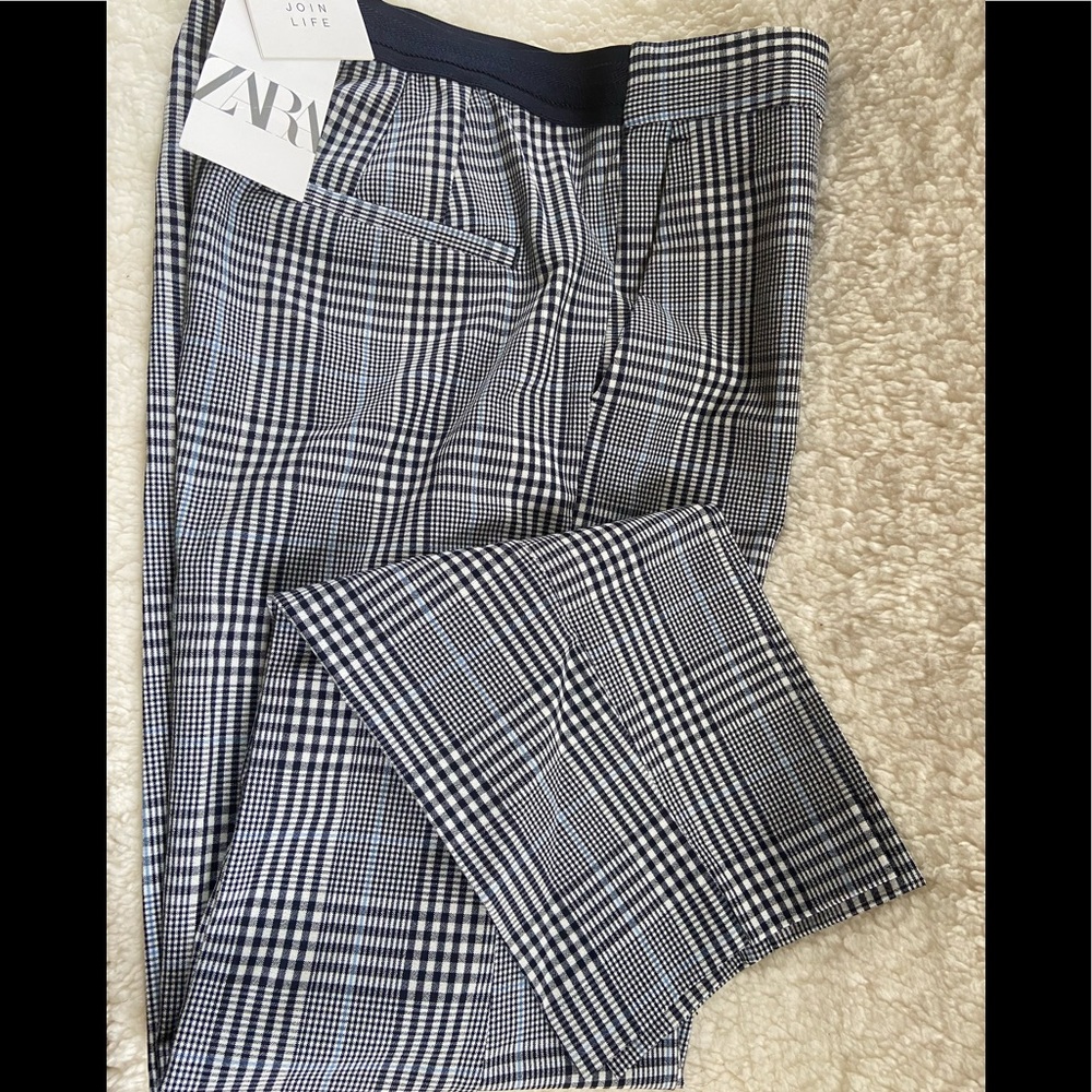 Zara stripe pants elastic back - Picture 1 of 7